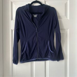 Arc'teryx Women's Soltera Full Zip Hoodie Jacket Purplish Blue Size Small